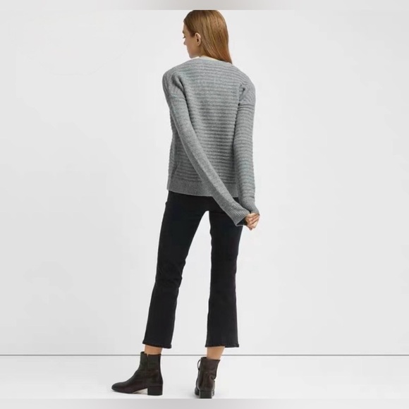 Theory Gray Sweater Wool Blend - Picture 2 of 8